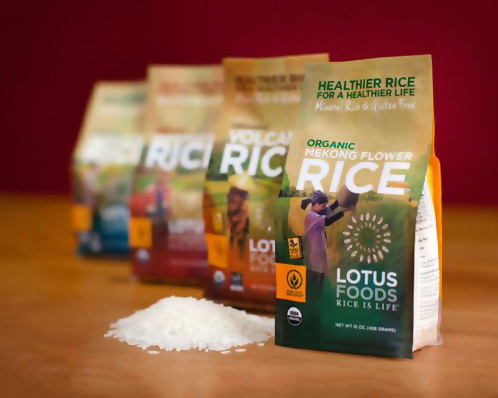 envasado de arroz